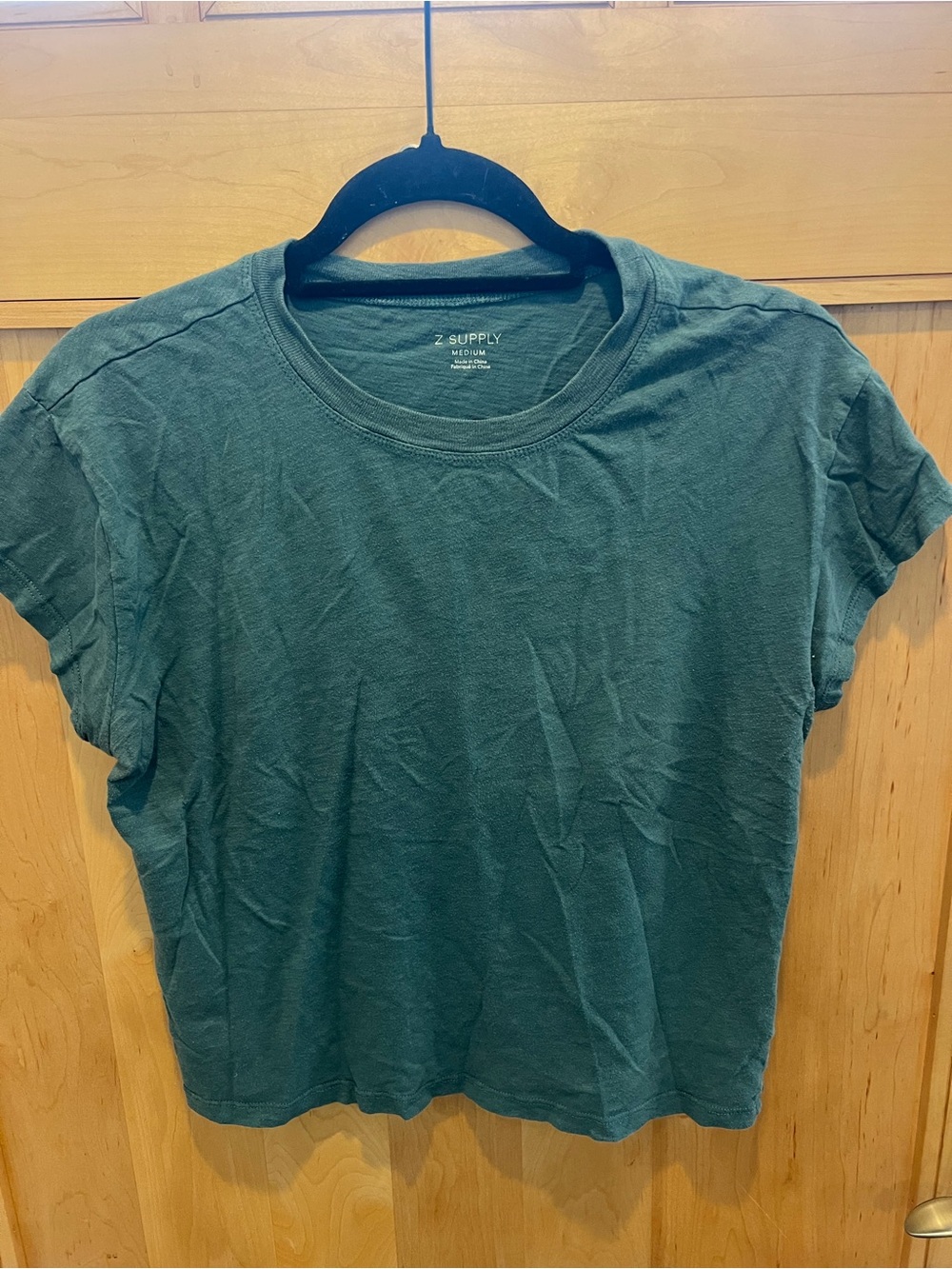 Z Supply Short-Sleeve Crewneck Tee in Teal
